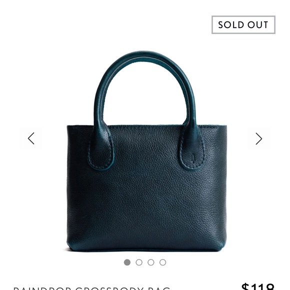 Portland Leather Raindrop  Boreal  Mini Satchel
9” wide 7” tall - Picture 5 of 5